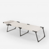 Set van 2 opvouwbare aluminium strand- of tuinligbedden Mauritius 