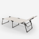Set van 2 opvouwbare aluminium strand- of tuinligbedden Mauritius 
