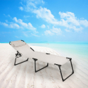 Set van 2 opvouwbare aluminium strand- of tuinligbedden Mauritius 