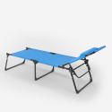 Set van 4 opvouwbare aluminium ligbedden Mauritius 