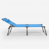 Set van 4 opvouwbare aluminium ligbedden Mauritius 