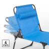 Set van 4 opvouwbare aluminium ligbedden Mauritius 