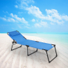 Set van 4 opvouwbare aluminium ligbedden Mauritius 