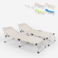 Set van 2 opvouwbare aluminium ligbedden Seychelles Aanbieding