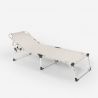 Set van 2 opvouwbare aluminium ligbedden Seychelles Korting