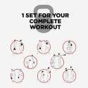 IJzeren kettlebell 10 kg bol met handvat Kotaro Korting