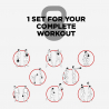 IJzeren kettlebell 10 kg bol met handvat Kotaro Korting