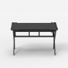 Ergonomisch carbon LED gaming bureau 120 x 60 cm koptelefoon- en bekerhouder Sportbot LED 120 Model
