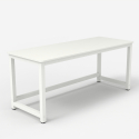 Rechthoekig bureau Bridgewhite 160, 160 x 70 cm 