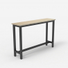 Entreetafel  120x40 cm van hout en zwart metaal Welcome Light Dark Prijs