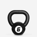 Ijzeren kettlebell 6 kg bol met handvat Kotaro Aanbieding