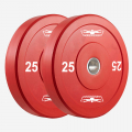 2 x 25 kg Olympische kunststof en stalen schijven 50 mm Hanzo Aanbieding