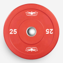 2 x 25 kg Olympische kunststof en stalen schijven 50 mm Hanzo Verkoop