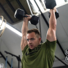 Set van 2 zeshoekige dumbbells halterset van rubber en staal 4 kg Goemon Aanbod