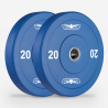 Set olympische schijven 2 x 5 10 15 20 25 kg van rubber en staal 50 mm Titan Kortingen
