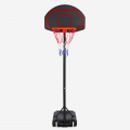 Draagbare basketbalstandaard met wielen in hoogte verstelbaar 160 - 210 cm LA Aanbieding