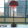 Draagbare basketbalstandaard met wielen in hoogte verstelbaar 160 - 210 cm LA Verkoop