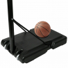 Draagbare basketbalstandaard met wielen in hoogte verstelbaar 160 - 210 cm LA Korting
