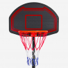 Draagbare basketbalstandaard met wielen in hoogte verstelbaar 160 - 210 cm LA Kortingen