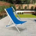 Transat chaise de plage pliante piscine jardin aluminium Riccione Remises