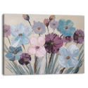 Peinture florale tableau peint à la main sur toile 120x90cm Flowery Vente