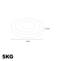 Olympische halterset met stang, schijven en schijfklemmen 120 kg Olympus Karakteristieken
