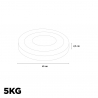 Set olympische schijven 2 x 5 10 15 20 25 kg van rubber en staal 50 mm Titan Keuze