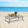 Lit pour chien transat de plage et mer pour animaux en aluminium Doggy Remises