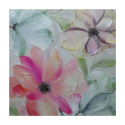 Peinture florale tableau de fleur peint à la main toile 40x40cm Spring Vente
