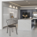 Industrieel design stalen stoelen met armleuningen Ferrum Arm 