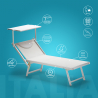 Professionele strandligstoel Italia uit aluminium Aanbod
