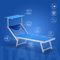 Bain de soleil professionnels transat aluminium lits de plage Italia 2 pièces