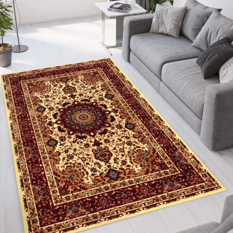 Perzisch tapijt voor de woonkamer met oosters bloemenpatroon Istanbul CRE002IST Aanbieding