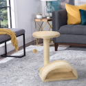 Arbre à chat avec colonne sisal et tunnel en arc 45 cm jeu relax balle Manx Vente