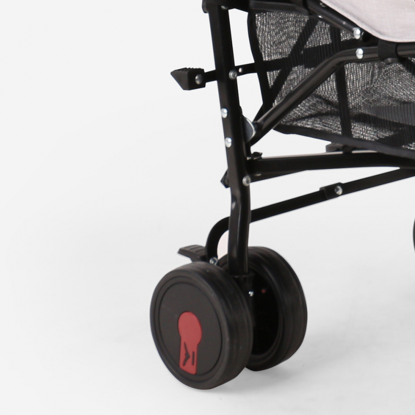 Daiby Poussette canne compacte pliable 4 roues pour enfants 15 kg