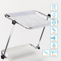 2 transats de plage et jardin bains de soleil pliant en aluminium Cancun Prix