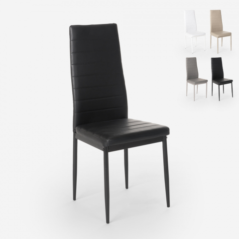 Moderne design stoel Imperial met kunstleren bekleding Aanbieding