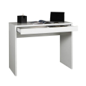 Rechthoekig wit design bureau 100x40 cm met lade Sidus Korting