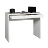 Rechthoekig wit design bureau 100x40 cm met lade Sidus Korting