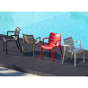 Chaise de bar de jardin design moderne Scab Sunset avec accoudoirs Caractéristiques