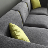 Canapé modulable 3 places en tissu de style moderne avec méridienne Jantra Modèle