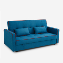 Banquette clic-clac 185 x 90 deux places en tissu avec coffre Zalto Remises