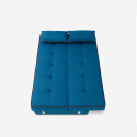 Banquette clic-clac 185 x 90 deux places en tissu avec coffre Zalto Prix