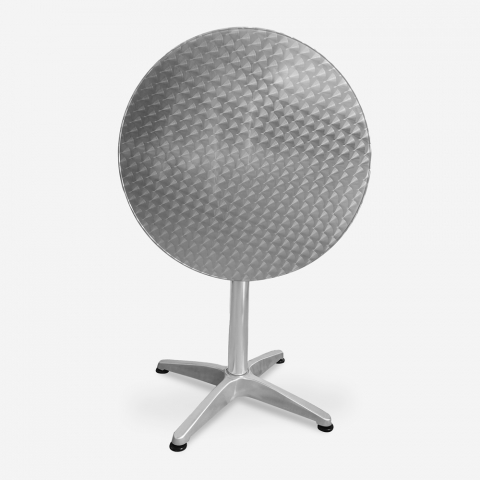 Stalen Tafel met rond opklapbaar blad van 70 cm voor bistrobar exterieur Skladan Aanbieding