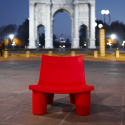 Modern Design Lounge Stoel Afrostijl Voor Thuis Bars en Cafés Slide Low Lita 