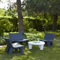 Modern Design Lounge Stoel Afrostijl Voor Thuis Bars en Cafés Slide Low Lita 