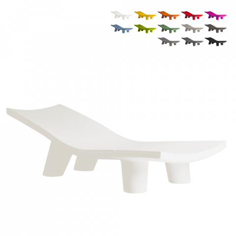 Zonnebed Ligstoel Modern Design Polyethyleen Tuin Zwembad Slide Low Lita Lounge Aanbieding