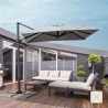 Parasol déporté de jardin 2.5 mètres carré en aluminium bar Paradise Choix