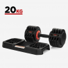 Dumbbell met instelbaar gewicht variabele belasting tot 20 kg Oonda Aanbod