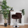 Tabouret de bar cuisine avec accoudoirs en similicuir Oakland Remises